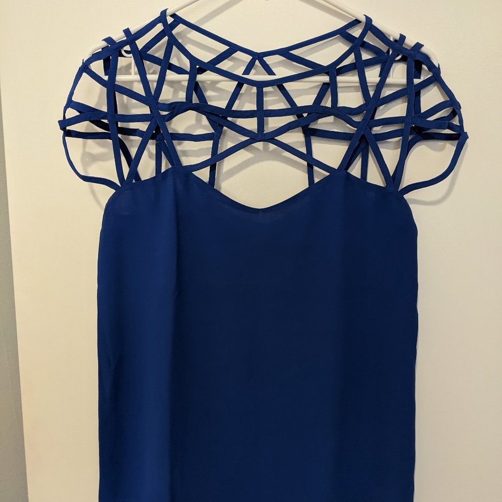 Women's royal blue blouse